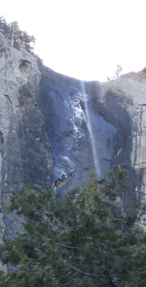 All falls in Yosemite were only small showers these days